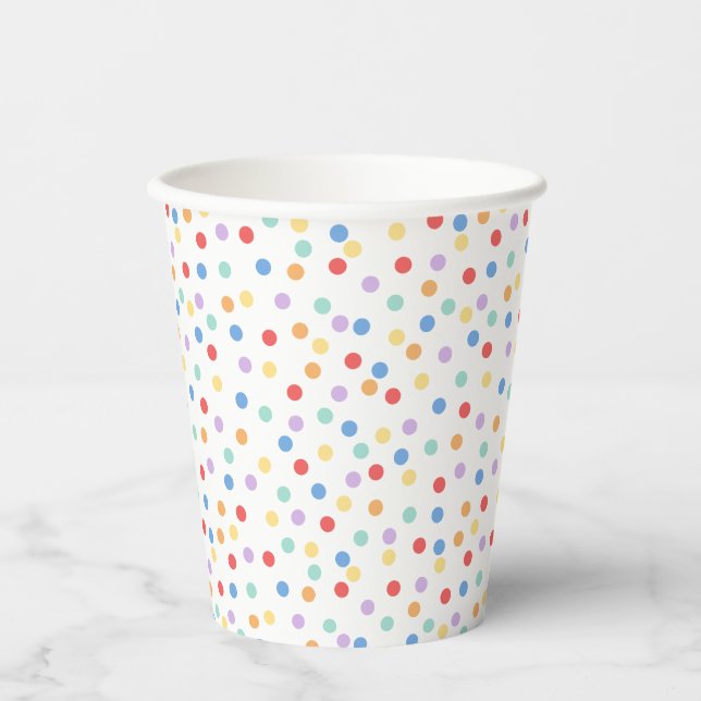 Confetti Brights (Dots) Paper Cups (Front)