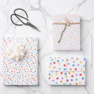 Confetti Brights (Dots) Wrapping Paper Sheet