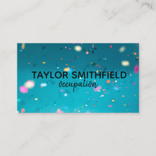 confetti business card