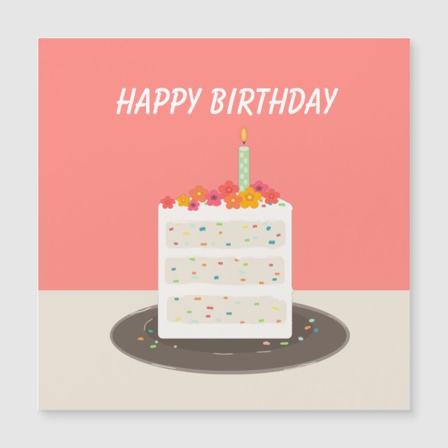 Confetti cake happy birthday (Front)