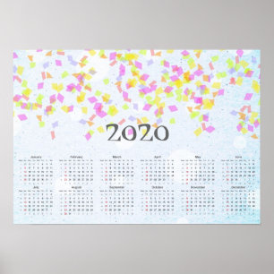 Confetti Calendar 2020 Poster