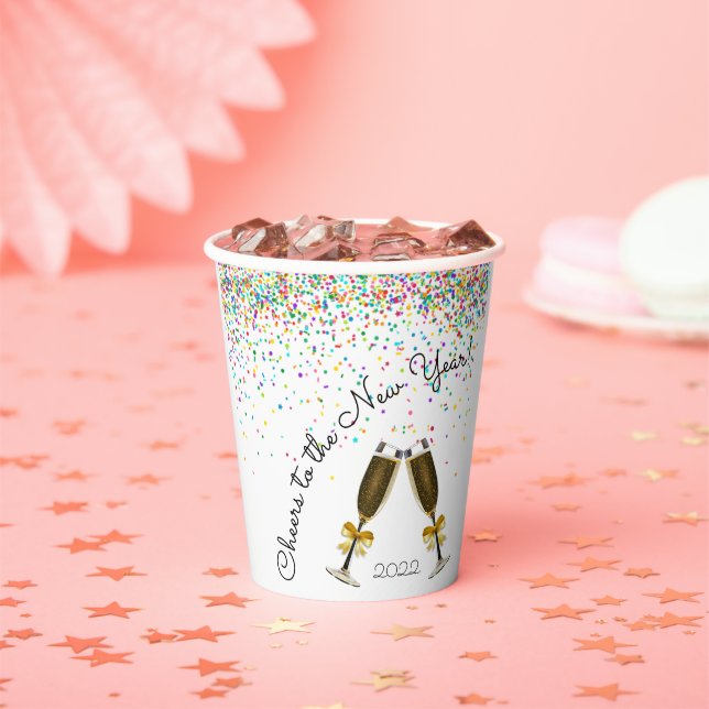 Confetti Champagne Paper Cup (Insitu)