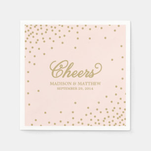 Confetti Cheers   Personalised Paper Napkins