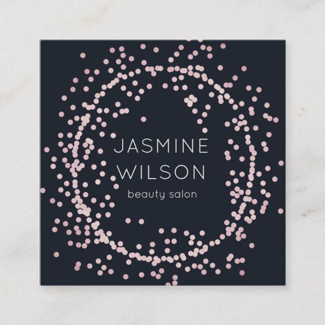 Confetti Classic | Minimalist Business Card (Front)