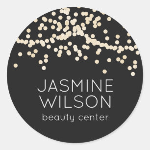 Confetti Classic Minimalist Personalised Sticker