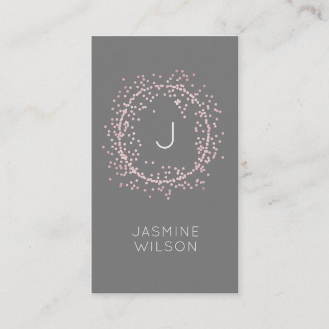 Confetti Classic | Minimalistic Business Card (Front)