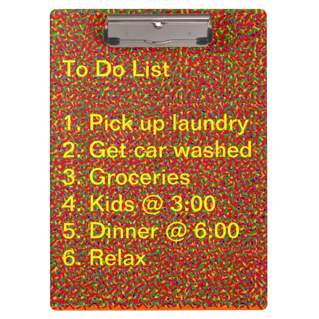 Confetti Clipboard (Front)