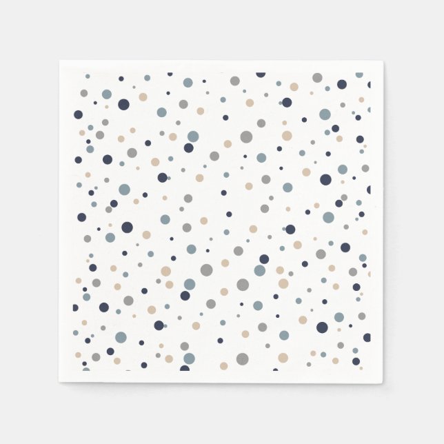 Confetti Cocktail/Dessert Napkins (Front)