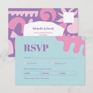 Confetti Collage RSVP card