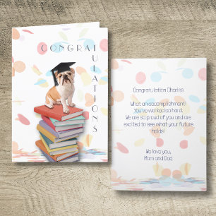 Confetti Congratulation Graduate Dog Card