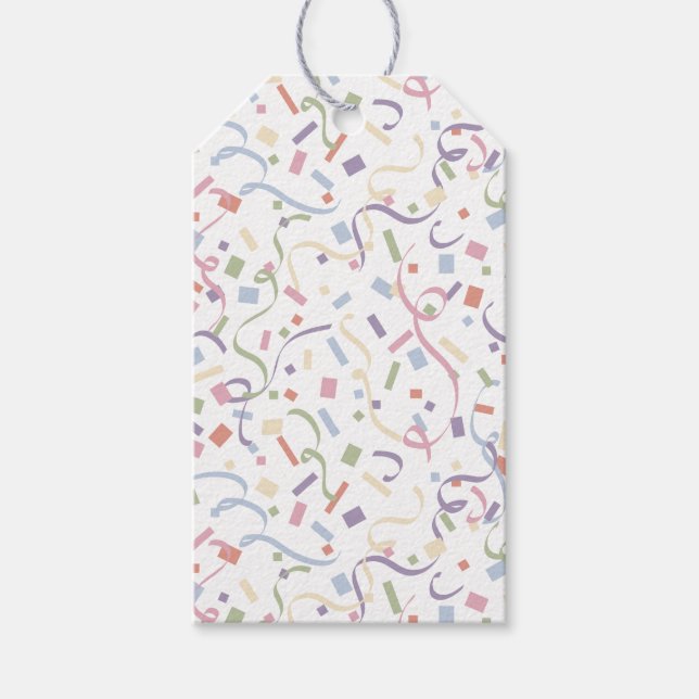 Confetti Contemporary (Surprise) Gift Tags (Front)