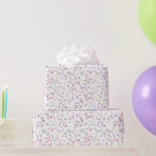 Confetti Contemporary (Surprise) Wrapping Paper (Party Gifts)