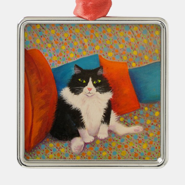 CONFETTI COUCH POTATO XMAS ORNAMENT (Front)