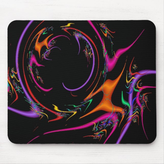 Confetti Dance Colourful Mouse Pad (Front)