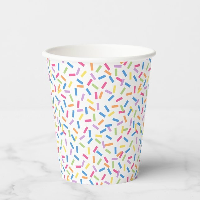 Confetti Dazzle (Sprinkles) Paper Cups (Front)