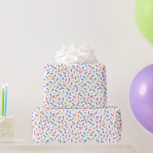 Confetti Dazzle (Sprinkles) Wrapping Paper (Party Gifts)