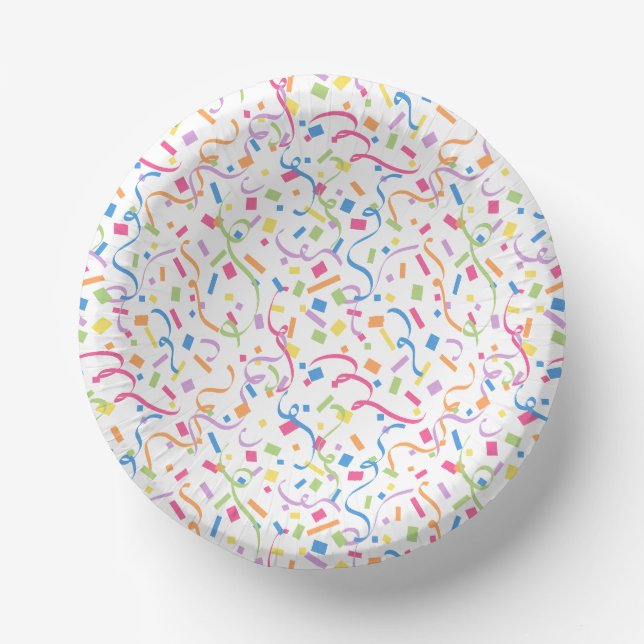 Confetti Dazzle (Surprise) Paper Plate (Front)