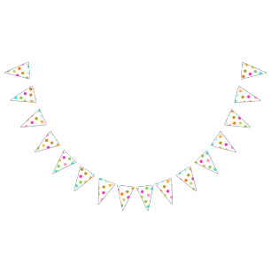 Confetti Dots Triangle Party Bunting Banner