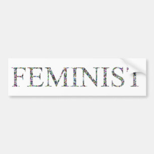 Confetti Feminist.jpg Bumper Sticker