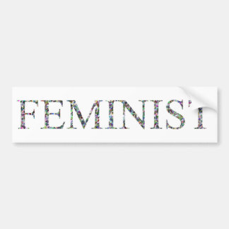 Confetti Feminist.jpg Bumper Sticker
