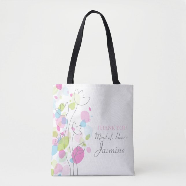 Confetti flower maid of honour bag (Front)