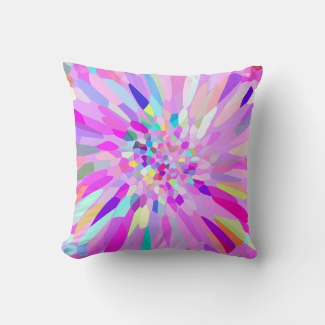 Confetti Flower Pastel Cushion (Front)