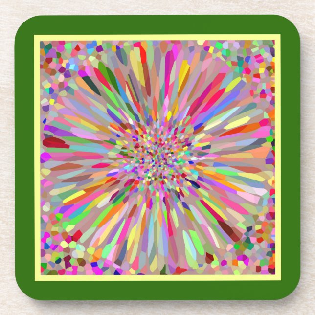 Confetti Flower Summer Coaster (Front)