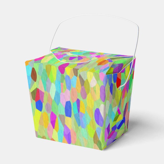 Confetti Garden Fringe Favour Box (Front Side)