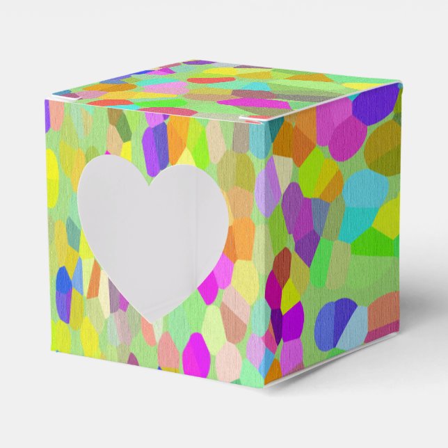 Confetti Garden Fringe Favour Box (Front Side)