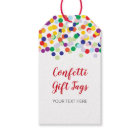 Confetti Gift Tags for Showers & Party Favours
