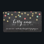 CONFETTI GLITTER cute gold coral mint chalkboard<br><div class="desc">A modern, playful design with a super cute confetti pattern. Setup as a template it is easy to customise with your own text - make it yours! Love the design but want to see it altered - different colour - a different product to complete your branding? No worries - simply...</div>
