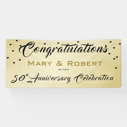 50th Wedding Anniversary Posters &amp; Prints | Zazzle UK