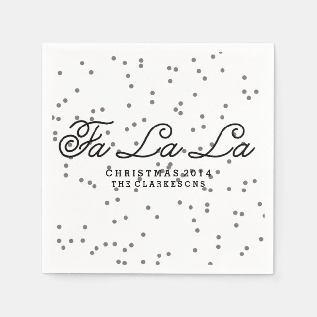 CONFETTI | HANDWRITTEN HOLIDAY NAPKINS (Front)