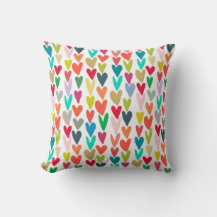 confetti hearts cushion