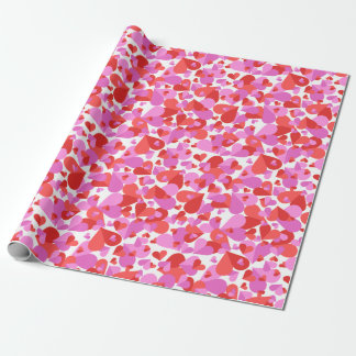 Confetti Hearts Mix Wrapping Paper