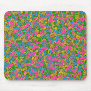 Confetti Hearts Mouse Mat