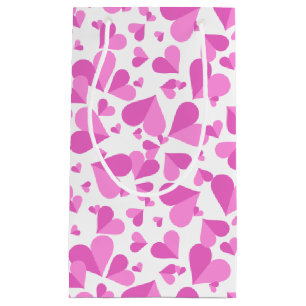 Confetti Hearts Pink Small Gift Bag