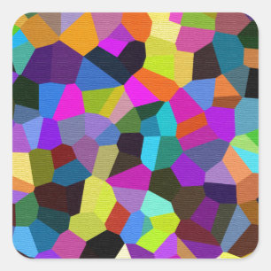 Confetti in Jewel Tones Square Sticker