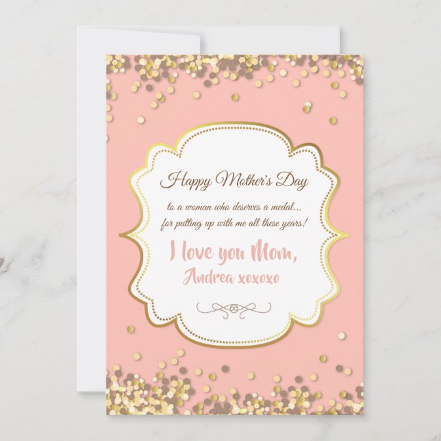 Confetti Mother's Day Greeting Card (Front)