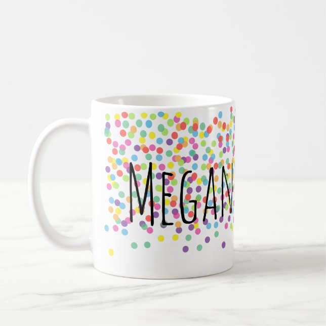 confetti name mug (Left)