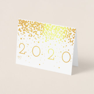 Confetti New Year Foil Card