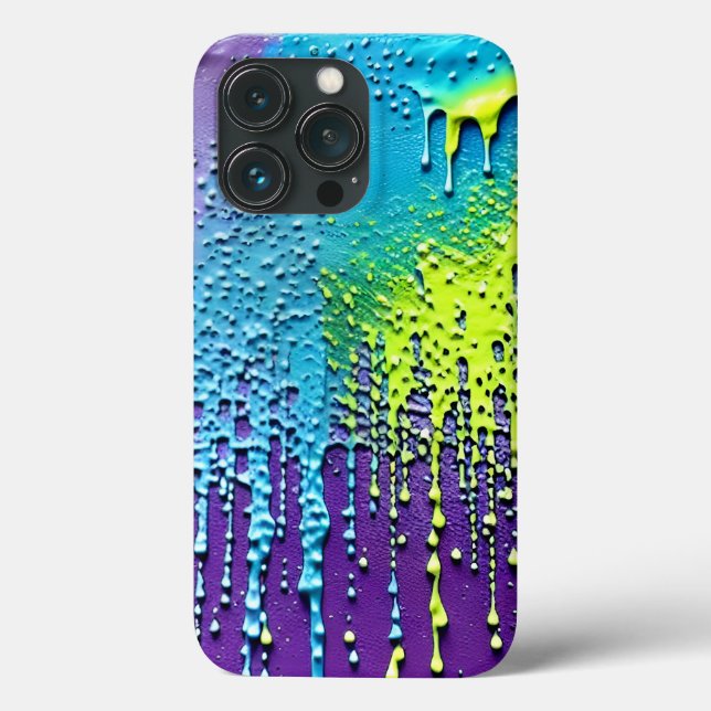 Confetti Paint Dripping Explosion Colour Fun Case-Mate iPhone Case (Back)
