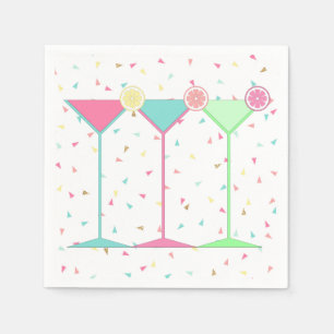 Confetti Paper Napkins, Martini Cocktail Party! Napkin
