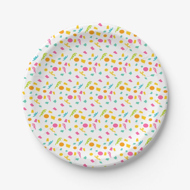 Confetti Paper Plate (Front)
