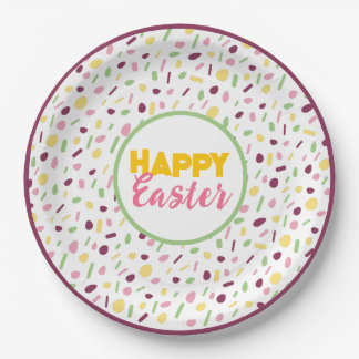 Confetti. Paper Plate
