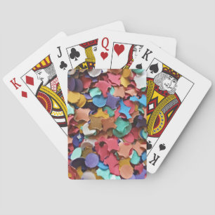 Confetti Party Carnival Colorful Paper Funny Playing Cards