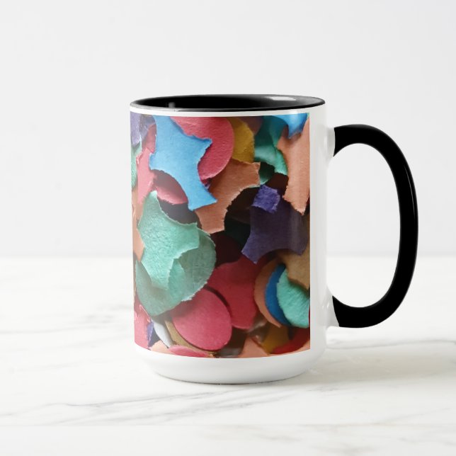 Confetti Party Carnival Colourful Paper Funny Mug (Right)