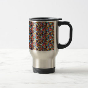 Confetti Party Carnival Colourful Paper Funny Travel Mug