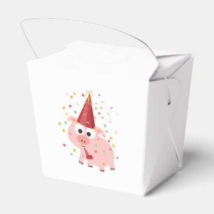 Confetti Party Pig Favour Box