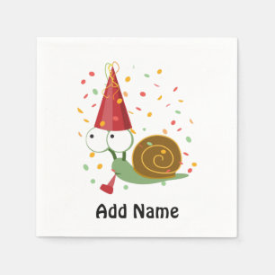 Confetti Party Snail Napkin